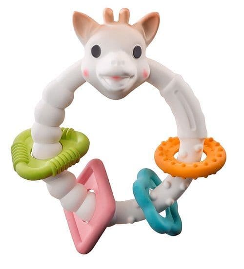 Sophie la girafe UK – wholesale Teether (not clip-on) – Baby – So' Pure Multi-Textured Teether - Natural Rubber1