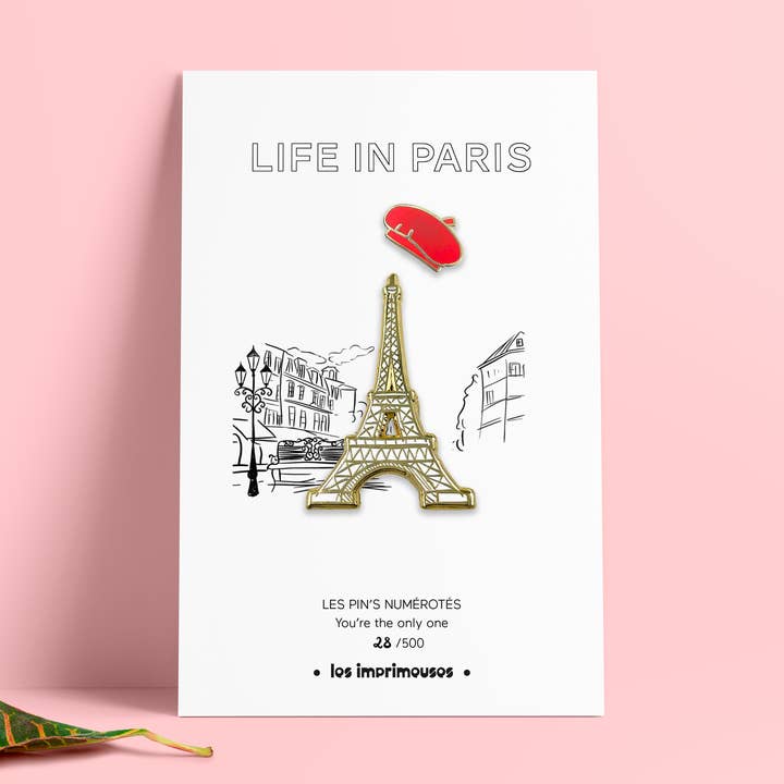 Pin's - Livet i Paris - Eiffeltårnet og Red Beret for engroshandel hos LES IMPRIMEUSES