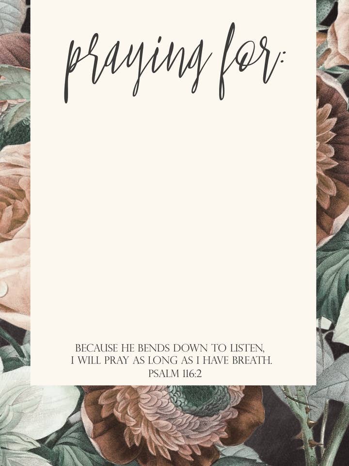 Notepad - Prayer Requests for wholesale by Kbelt Designs