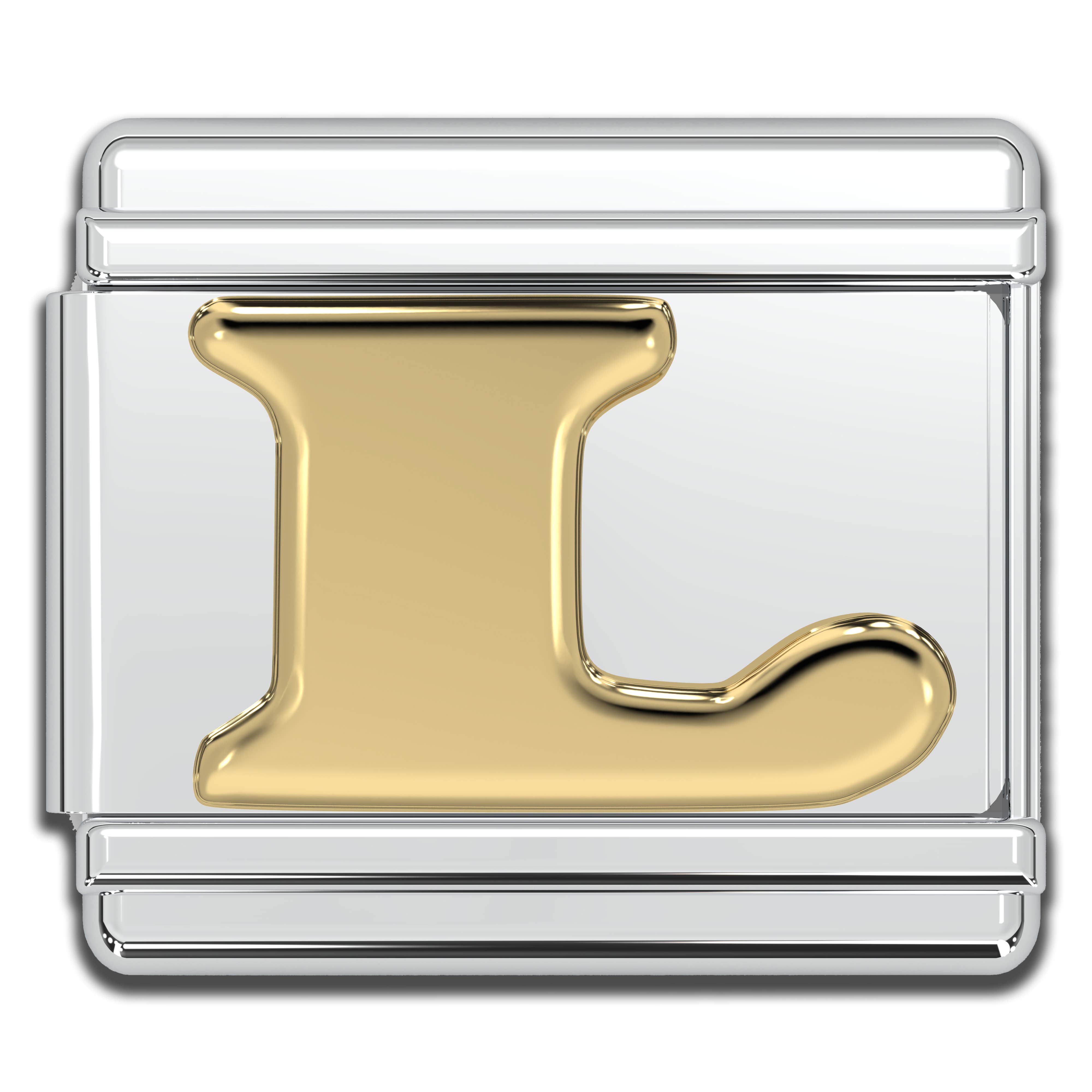 Natalia - Wholesale Individual Charm/Pendant - Italian Charm Letters A-Z - 9mm Gold Bracelet Charms8