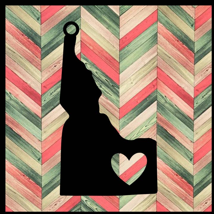 Metal Ornament Idaho for wholesale by Designed With Sparks