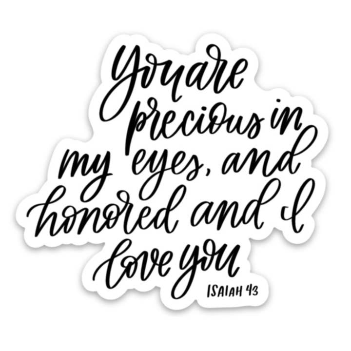 Sticker Isaiah 43 | Cadeaux chrétiens pour la vente par swaygirls
