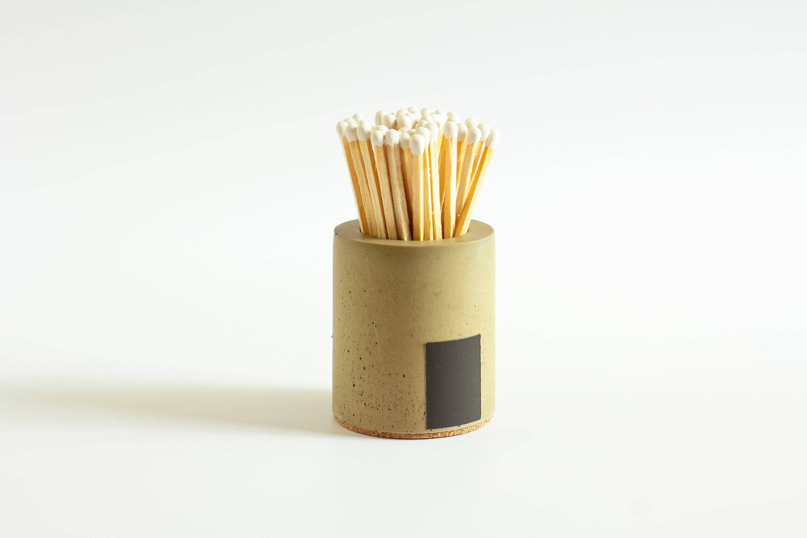 Tenn Prairie – wholesale Match holder – Cylinder Match Holder – Concrete Design with 3-Inch Safety Matches11