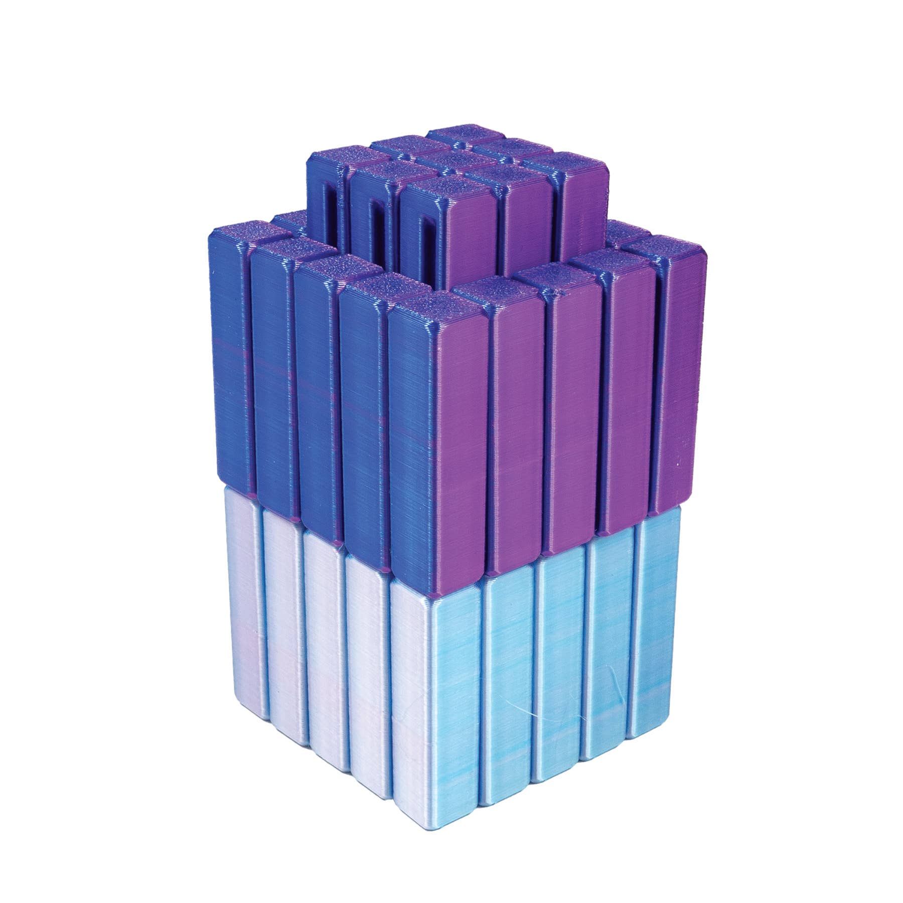 Geddes - Wholesale Fidget Toy - Kids - 3D PRINTED PIXEL CUBE FIDGET TOY   12/DSP3