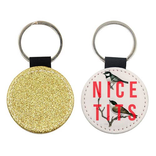 KEYRINGS, NICE TITS BY THE 13 PRINTS for wholesale by ART WOW