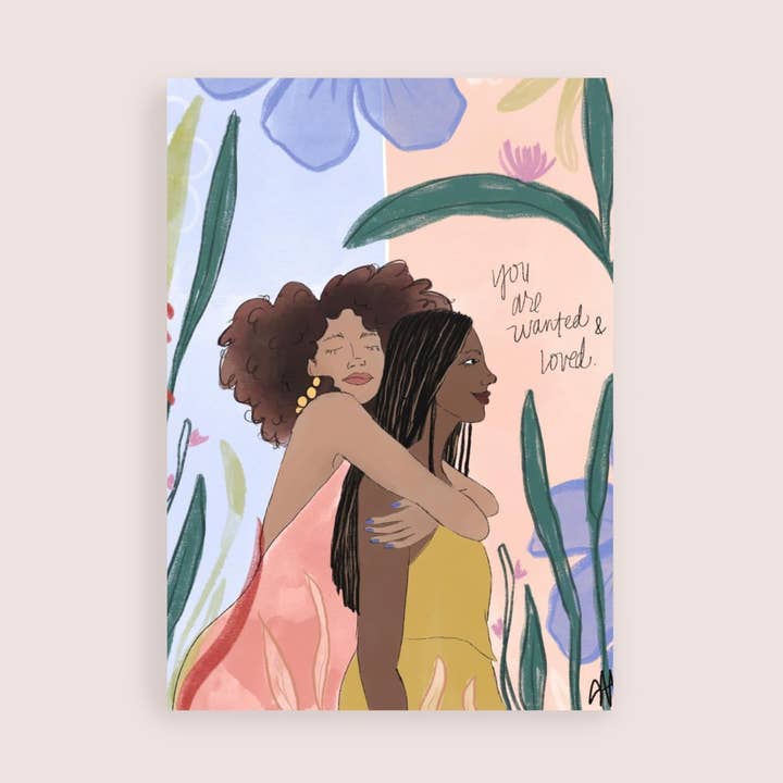 Wanted + Loved - Art Print for wholesale by Spoonful of Faith