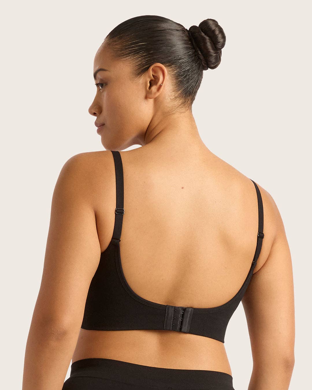 Wireless Low Back Bra - Black for wholesale on Faire7