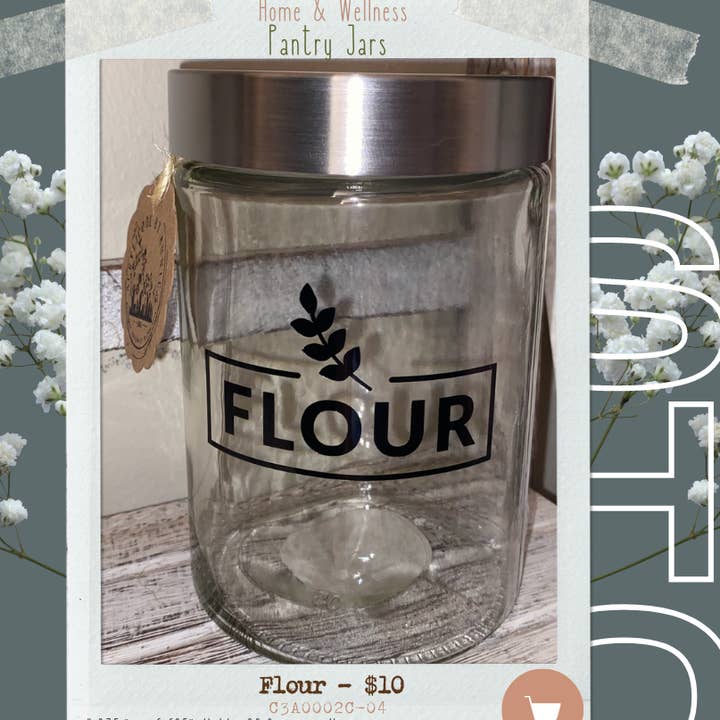 Farine - Pantry Bocal pour la vente par Acrylicool by Annie