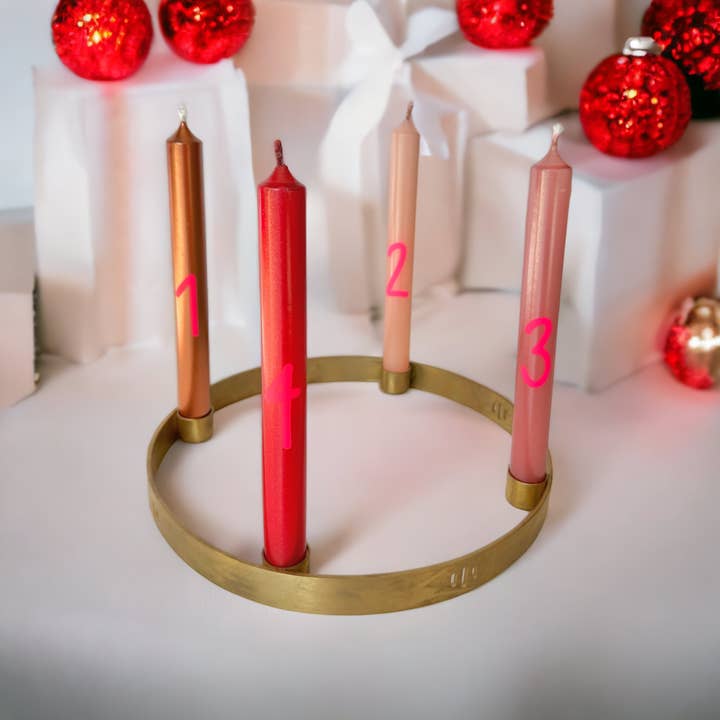 Pink Stories - Wholesale Tapered Candle/Candlestick - Graphic Lights * Countdown