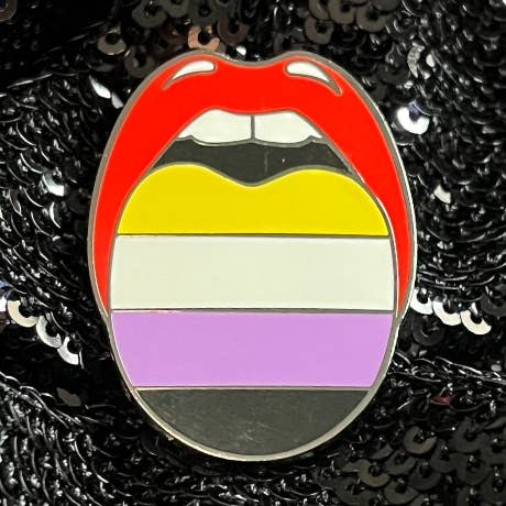 Nonbinary Pride Pin for wholesale by Queen On The Scene