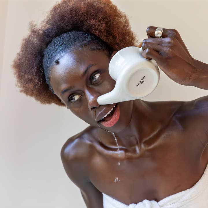 PAAVANI Ayurveda - Wholesale Nasal Care - Ceramic Neti Pot | Nasal Cleansing Tool for Sinus Health2