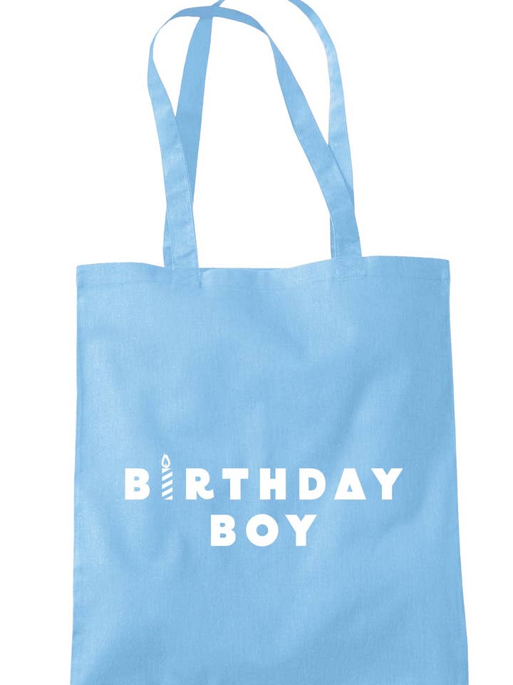 Sac fourre-tout à bougie d'anniversaire pour garçon A0175 pour la vente par Illustrated Identity