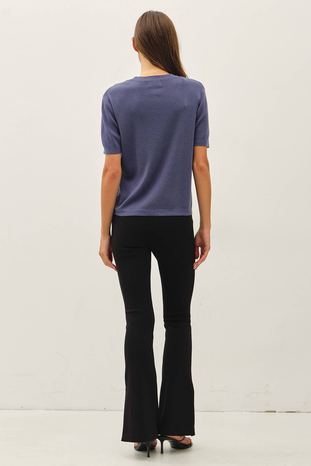 Be Cool - Wholesale Knit Sweater - Women's - CASHMERE BLENDED SHORT SLEEVE SWEATER 3