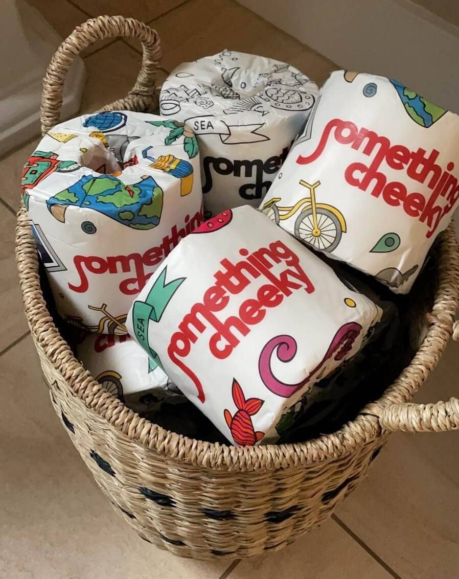 Something Co - Wholesale Wc-papier - Something Cheeky 100% bamboe toiletpapier - doos met 24 rollen1