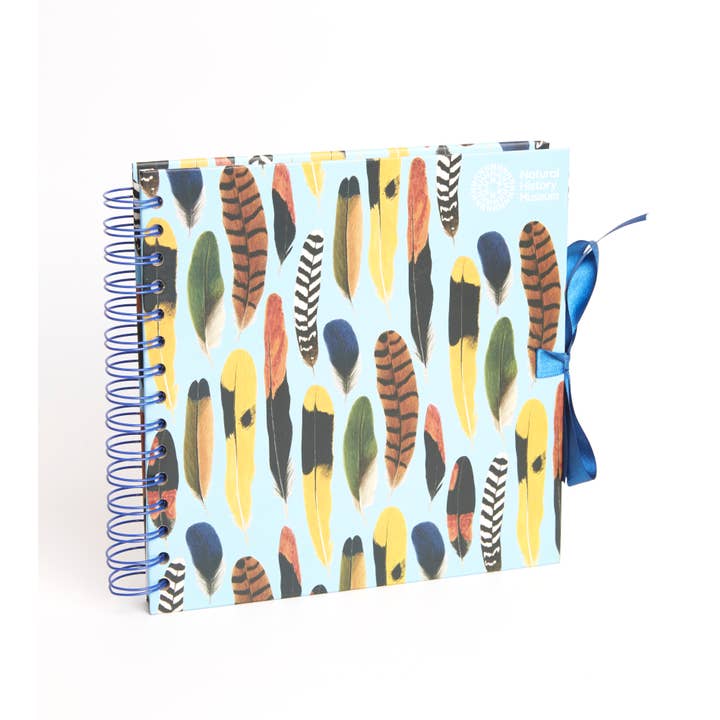 West Design Products - Wholesale Scrapbook - Natural History Museum Hardback Scrapbook, Feathers, 8 x 8"