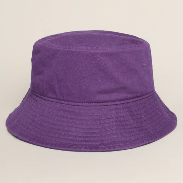 Fashion City - Wholesale Bucket hat – Unisex - Solid Color Cotton Bucket Fisherman Hats12