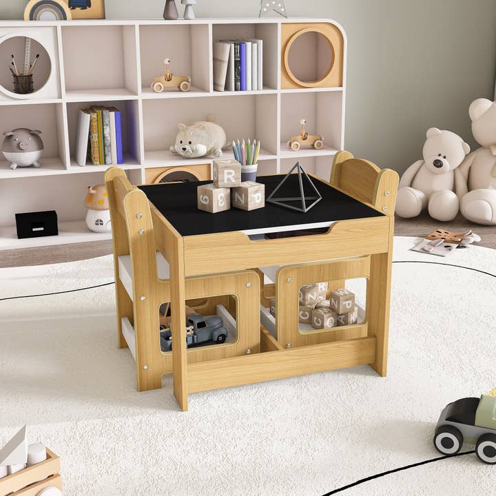 39F Inc. - Wholesale Chair - Kids - 3-in-1 Kids Study Table & Chairs Set - Detachable Blackboard12