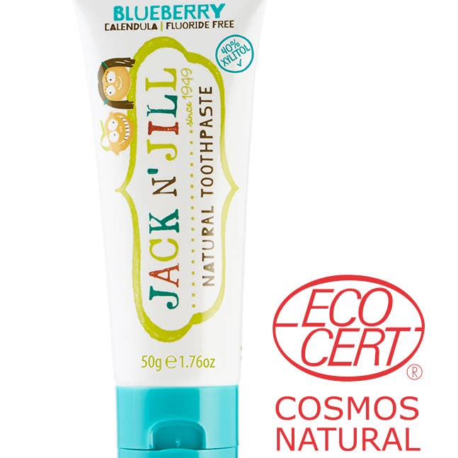 Jack N' Jill Kids & NFco - Wholesale Toothpaste - Jack N' Jill Natural Certified Kids Toothpaste Blueberry 50g