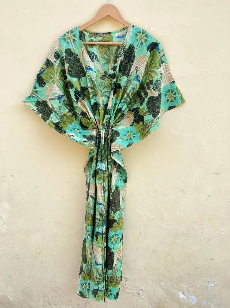 Bhawana Handicrafts – Kaftan - Mulher por atacado – Kaftan Kaftan Elegante Tecido de Algodão Indiano Kaftan Leve