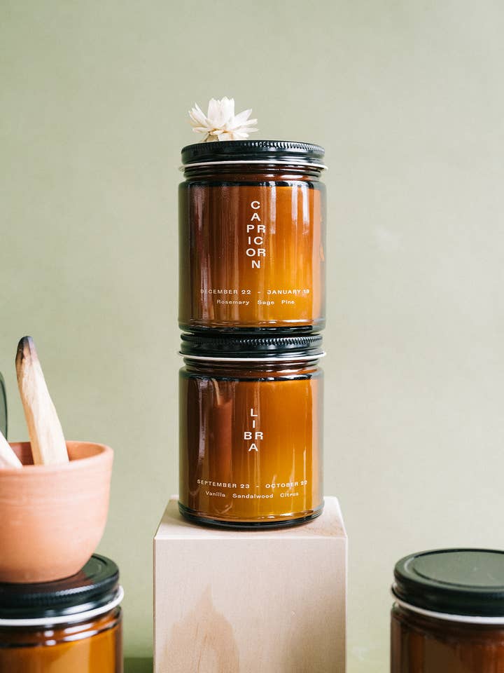 Capricorn Zodiac Candle for wholesale by Vessel Candle Co