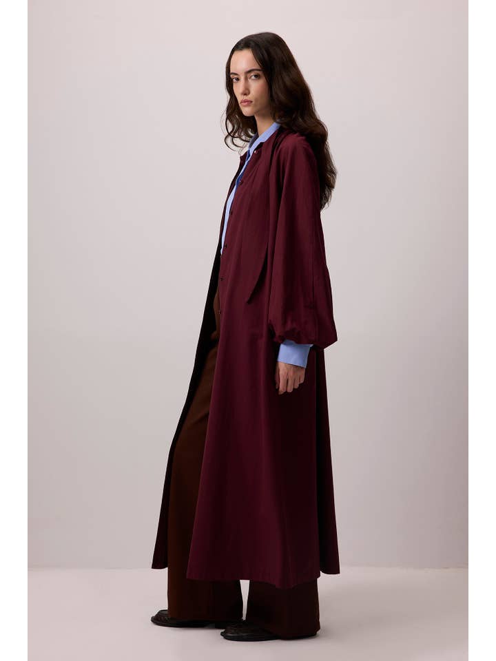 M rd m 100% COTTON BALLOON SLEEVE TRENCH COAT for wholesale on Faire3