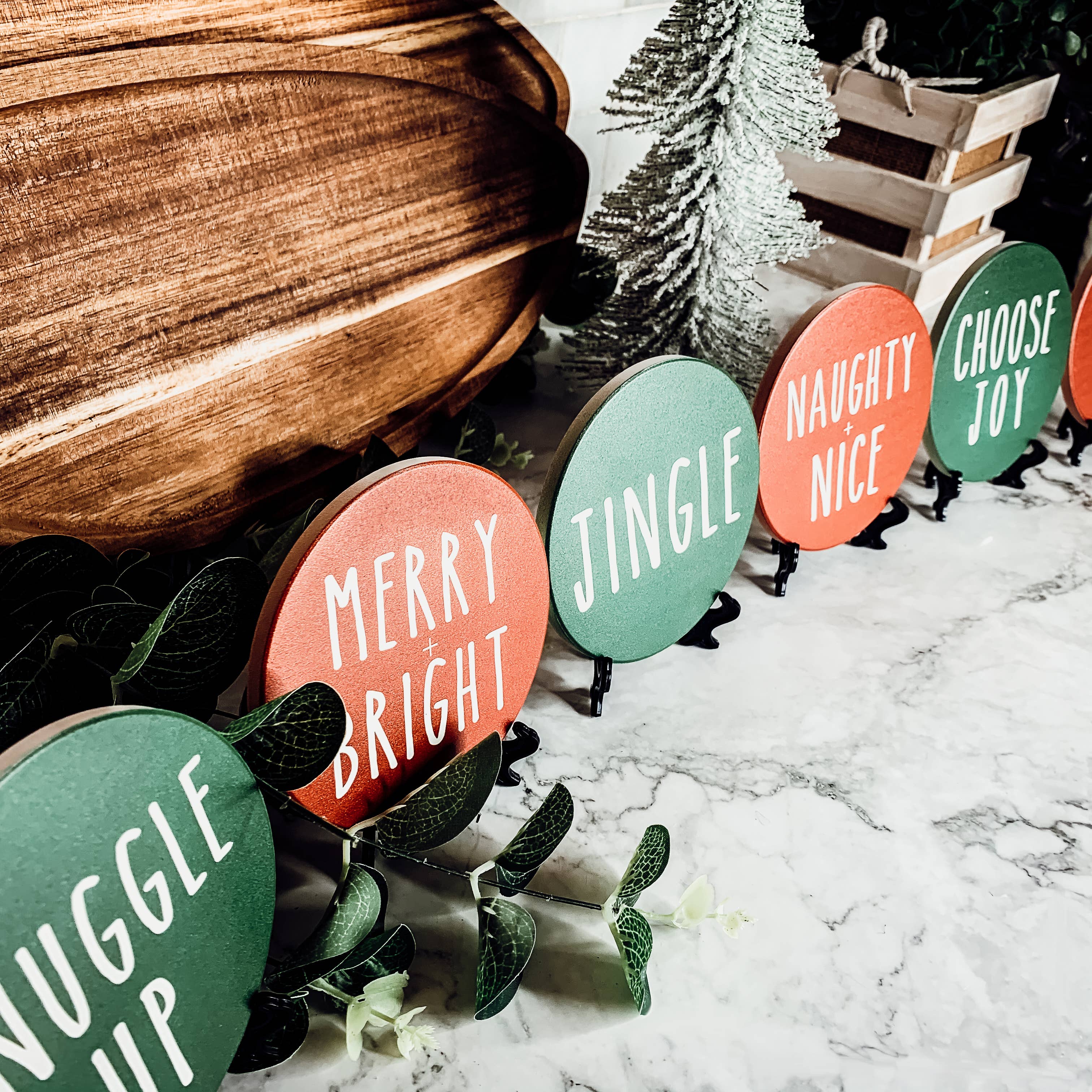 Gia Roma - Vente Sous-verre - Ensemble de dessous de verre Holiday Coasters, édition limitée13