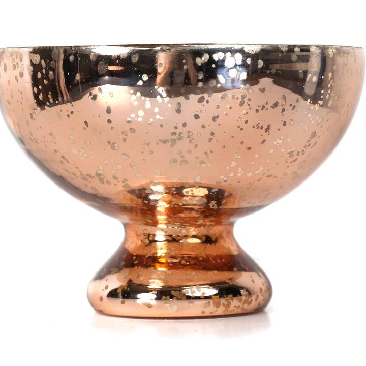 Koperen kwikglazen kom (7,5 „x5" H) voor wholesale door S.N.K. Home Decor