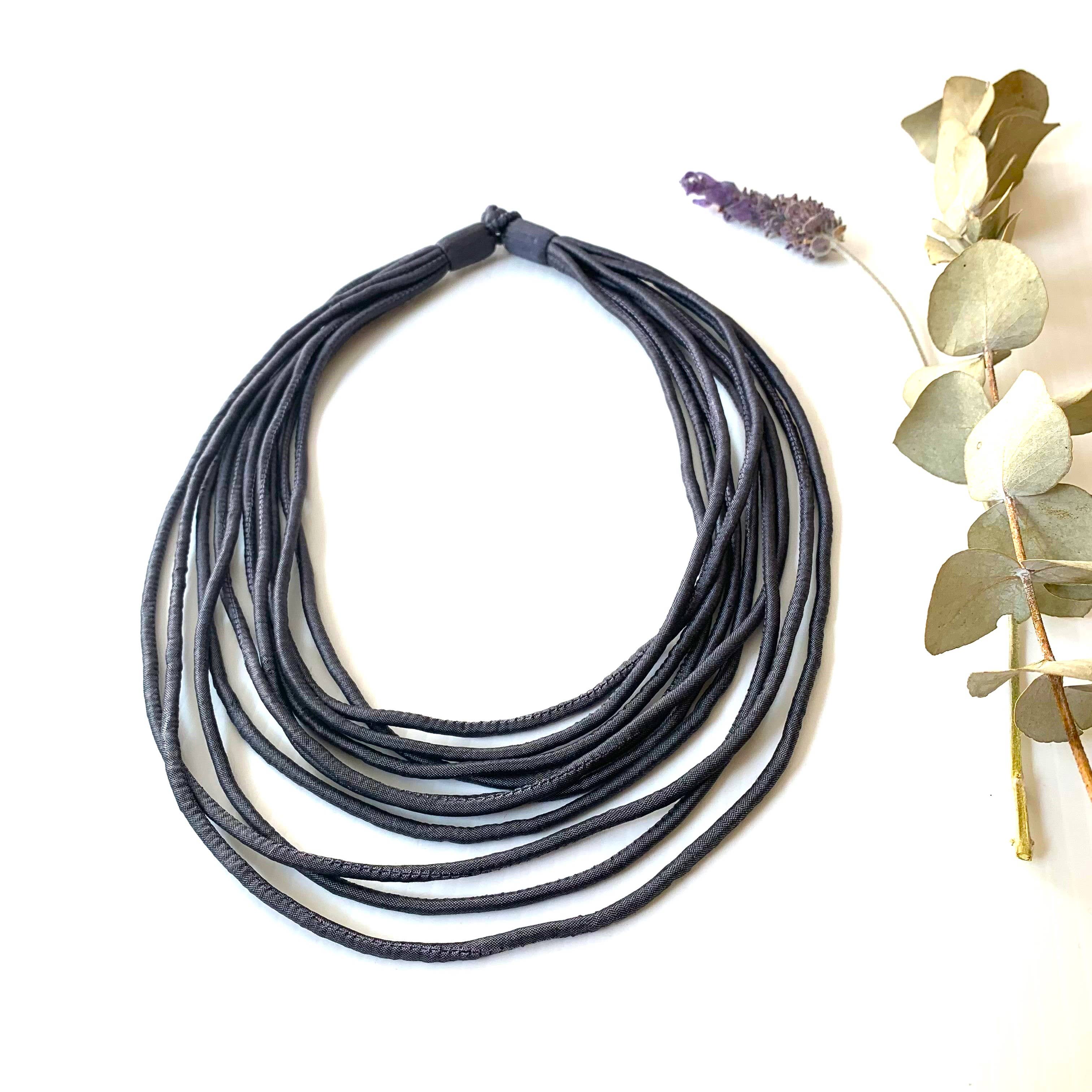 Sophie Silks - Wholesale Woven Necklace - Multi Strands Boho Necklace16