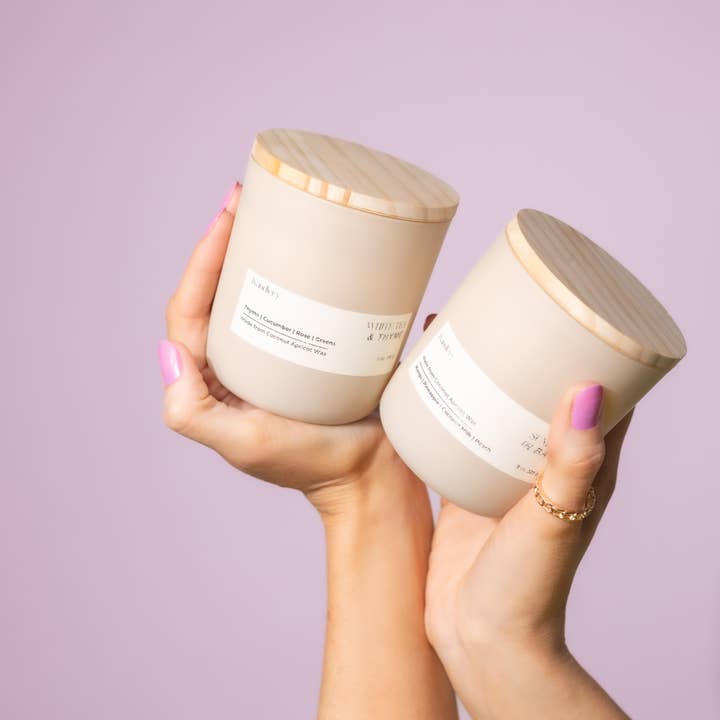 Honey Rhubarb Sage | Fall & Winter | 8 oz Candle for wholesale by Kandlery