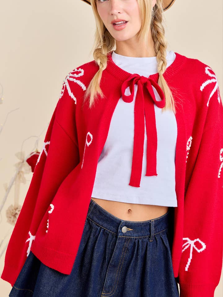 Fliege Strickjacke Versandbereit Feiertags-Lagenlook-Pullover für den Großhandel von Main Strip