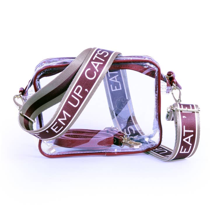 Bolso Transparente Bridget con Correas de Hombro Estampadas - Estado de Texas para venta al por mayor de Desden