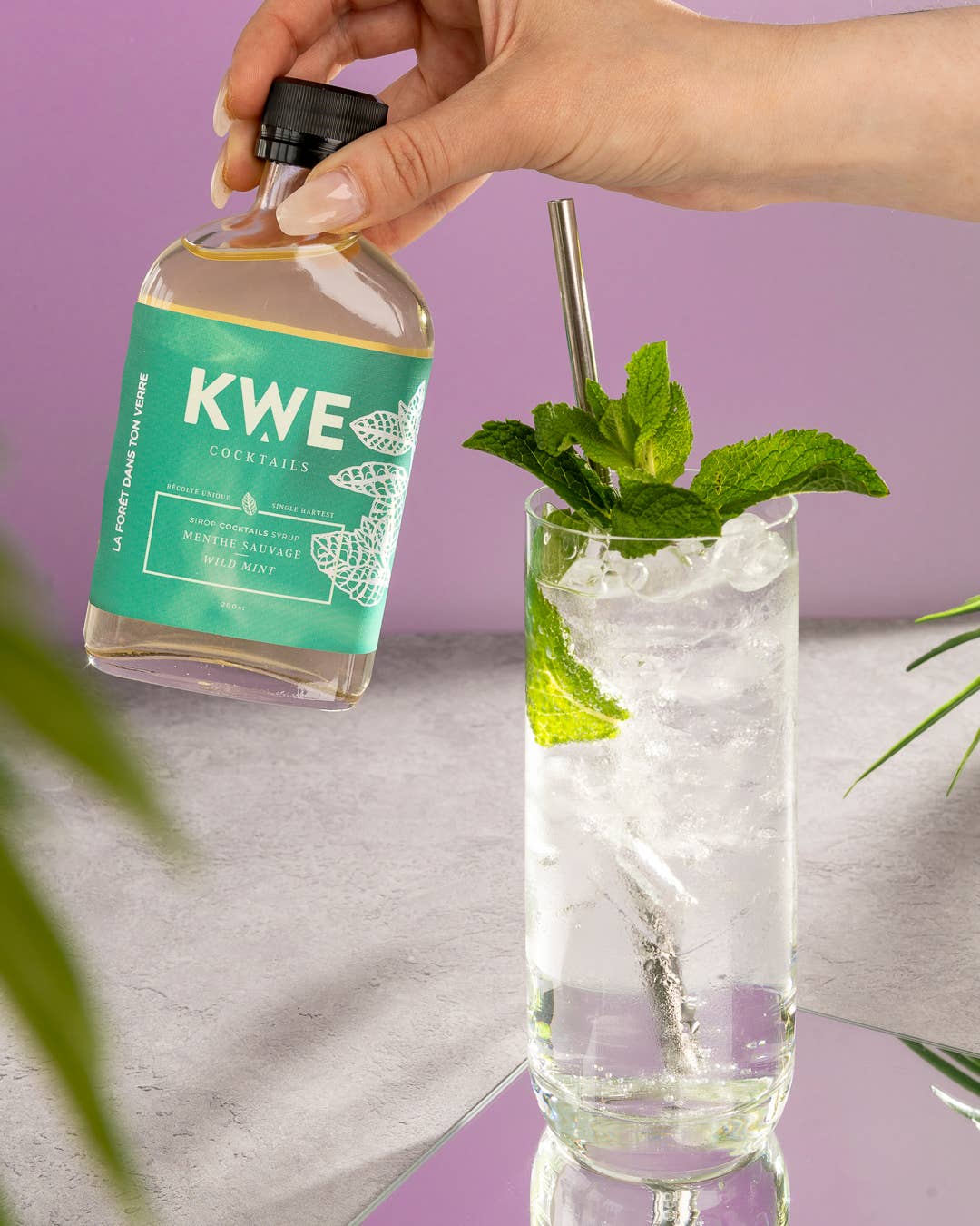 Kwe cocktails - Wholesale Cocktail Mix/Syrup - Wild mint syrup3