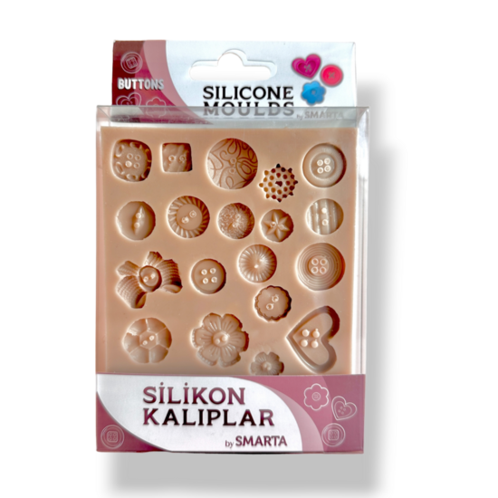 Zwajomi Clay - Wholesale Craft Supplies - Smarta Silicone Mold - Buttons0