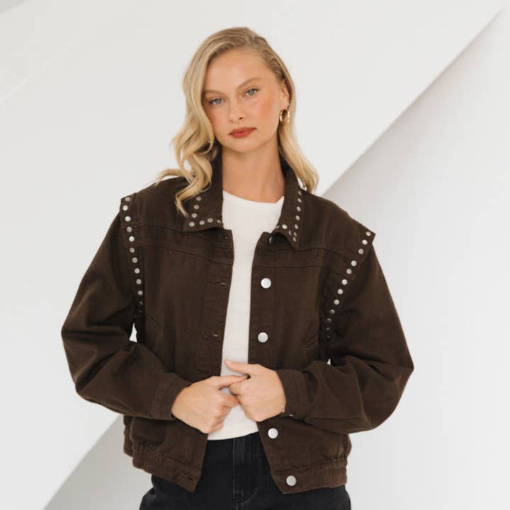 CHOCOLATE TEXAS JACKET for wholesale on Faire0