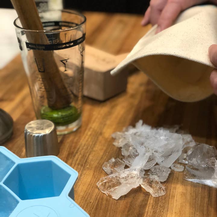 Fox Run Brands - Wholesale Bar tool - Outset Lewis Bag and Ice Mallet, 2.75" x 4.75" x 13.25"2