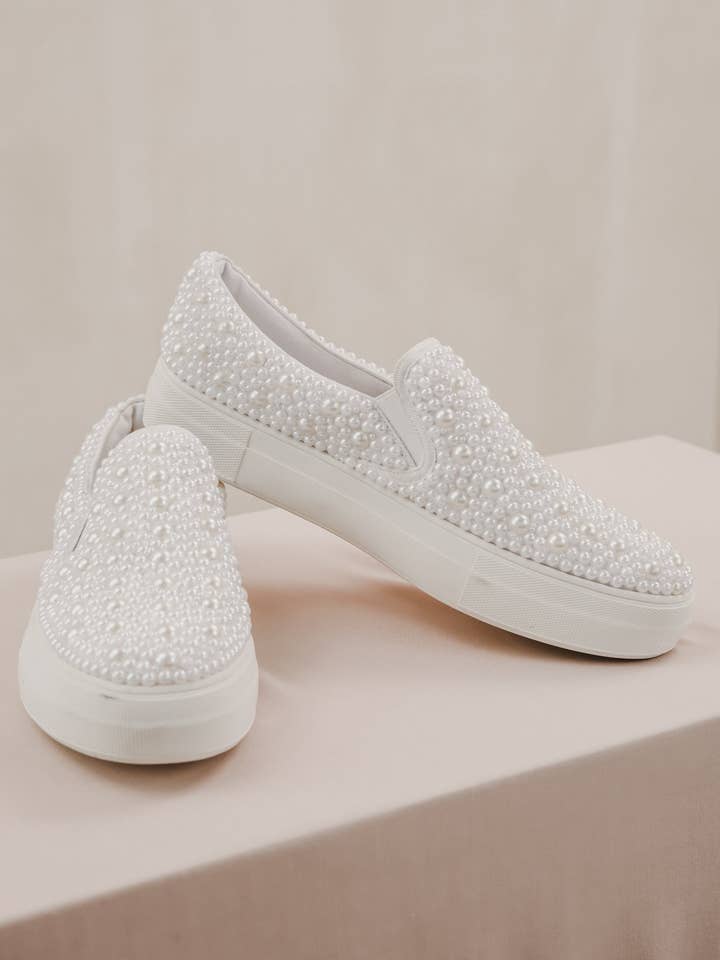 Heirloom Bridal Company - Wholesale Slippers - Women's - Pearl Slides