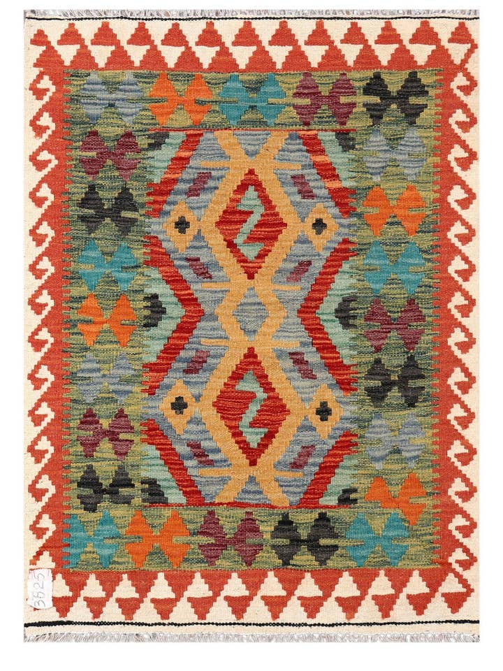 Tappeto Kilim Maimana Afghanistan - 111 x 80 cm per la vendita all'ingrosso da parte di Imaco Rugs