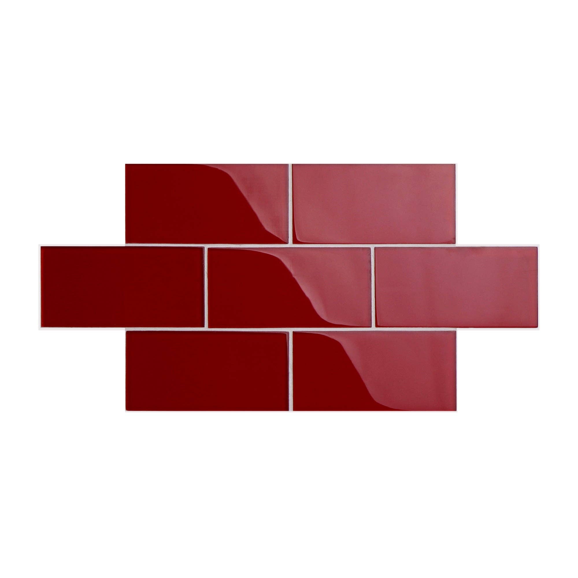 WS Tiles - Vente Carrelages muraux - Carreau de mosaïque en verre de 3" x 6", dosseret pour cuisine et salle de bain - 5 pieds carrés par carton36