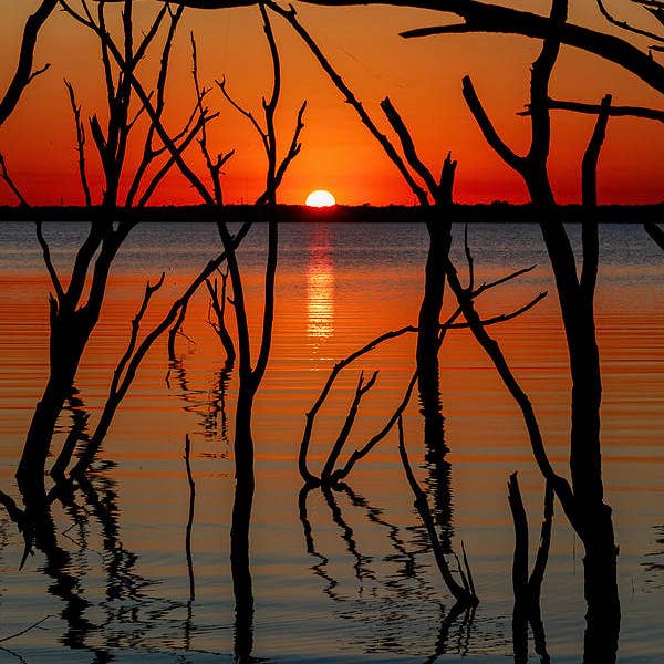 Stampa d'Arte Tramonti sul Lago del Texas TLS191 per la vendita all'ingrosso da parte di Breaking Rules Photography