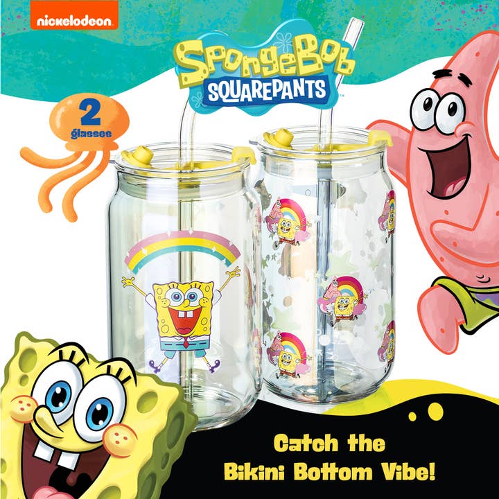 Dragon Glassware - Wholesale Drinking Glass/Cup - SpongeBob SquarePants Drinking Glasses - Imagination!