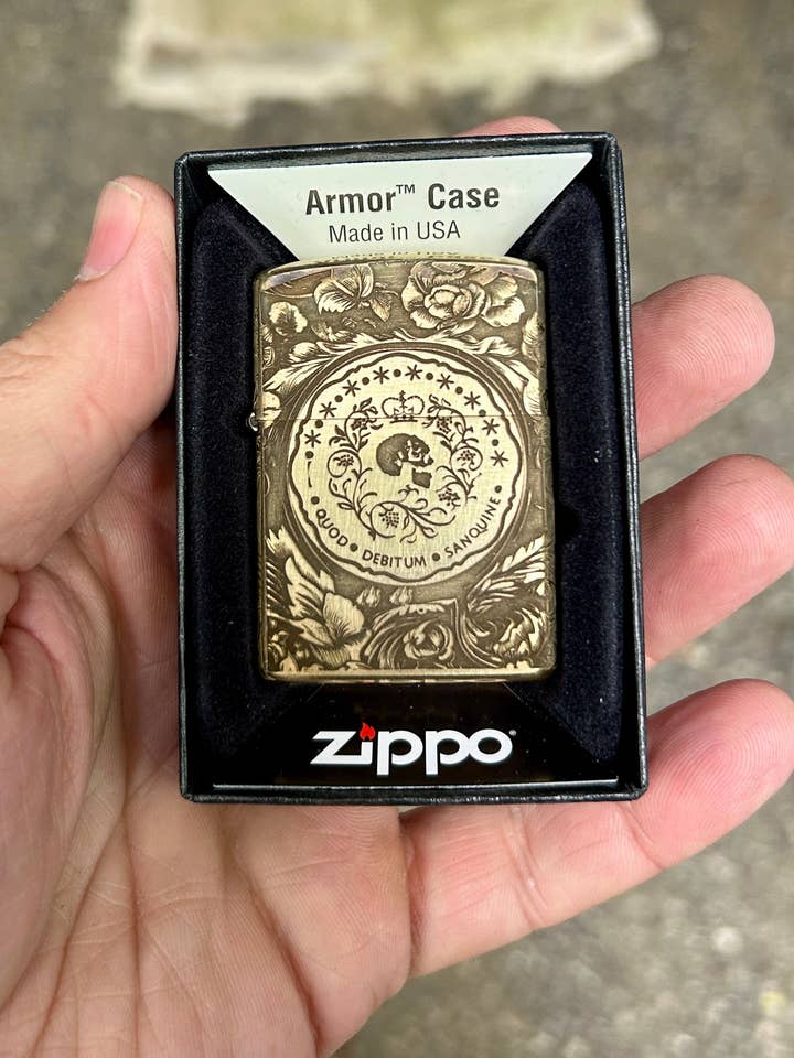 Engraved Brass Zippo Lighter | John Wick Blood Oath | Made in the USA | Solid Brass Armor Case (Copy) for wholesale by Defcon Supply