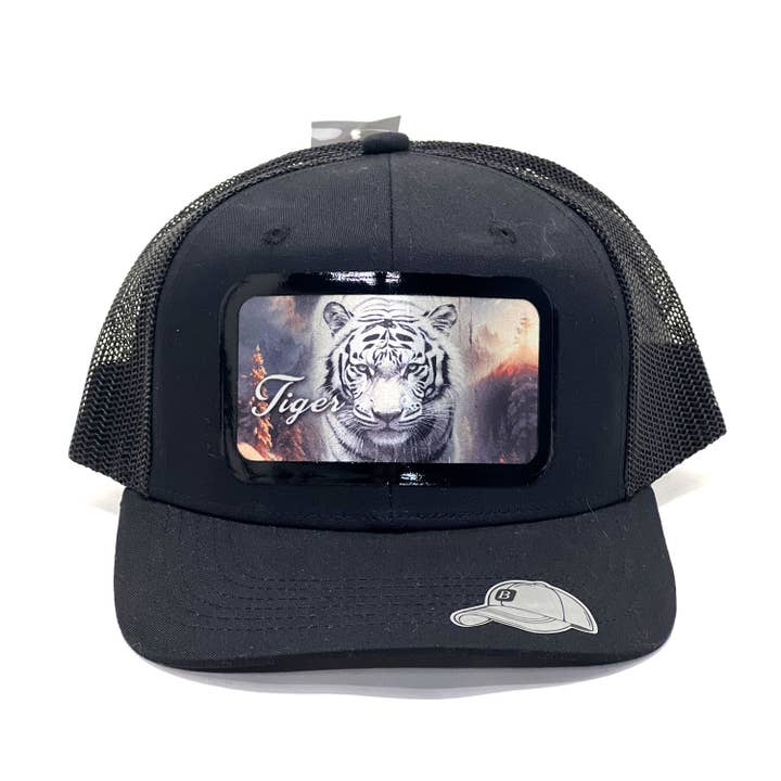 Black Tiger-Premium Trucker Cap, Baseball Caps, snap-back for wholesale on Faire3