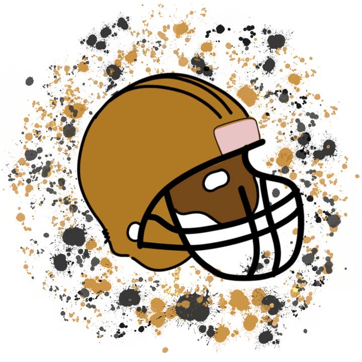 Cartel de Corona de Fútbol, Negro y Dorado - 12" Redondo para venta al por mayor de DecoExchange