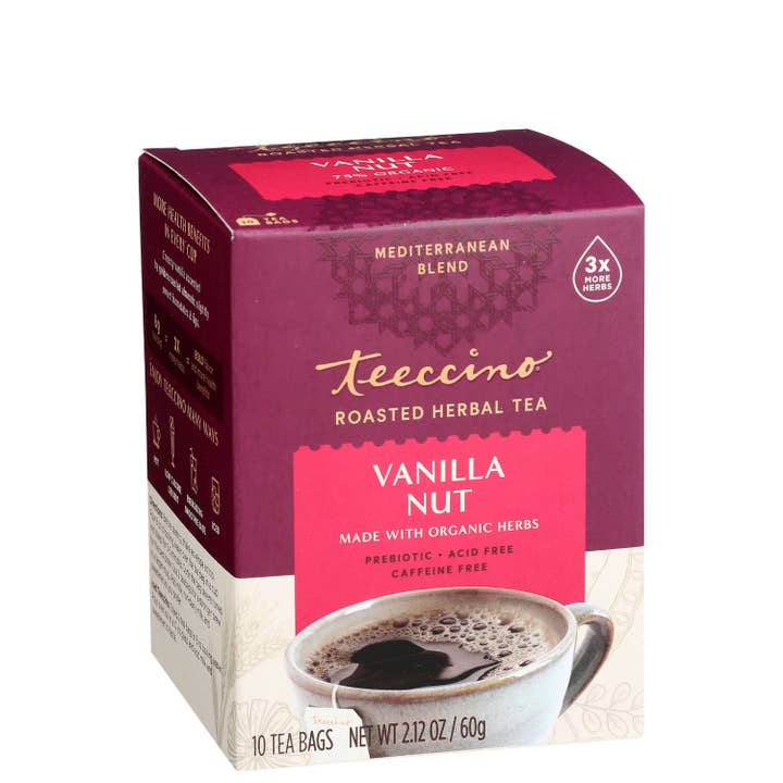 Teeccino - Vendita all'ingrosso Tisane salutari e depurative - Tisana alle erbe tostate alla vaniglia - 75% biologico
