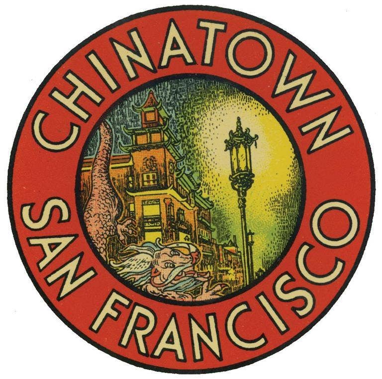 Found Image Press - Wholesale Stationery/Notecard Set - Greeting Card SF-633 Chinatown San Francisco0
