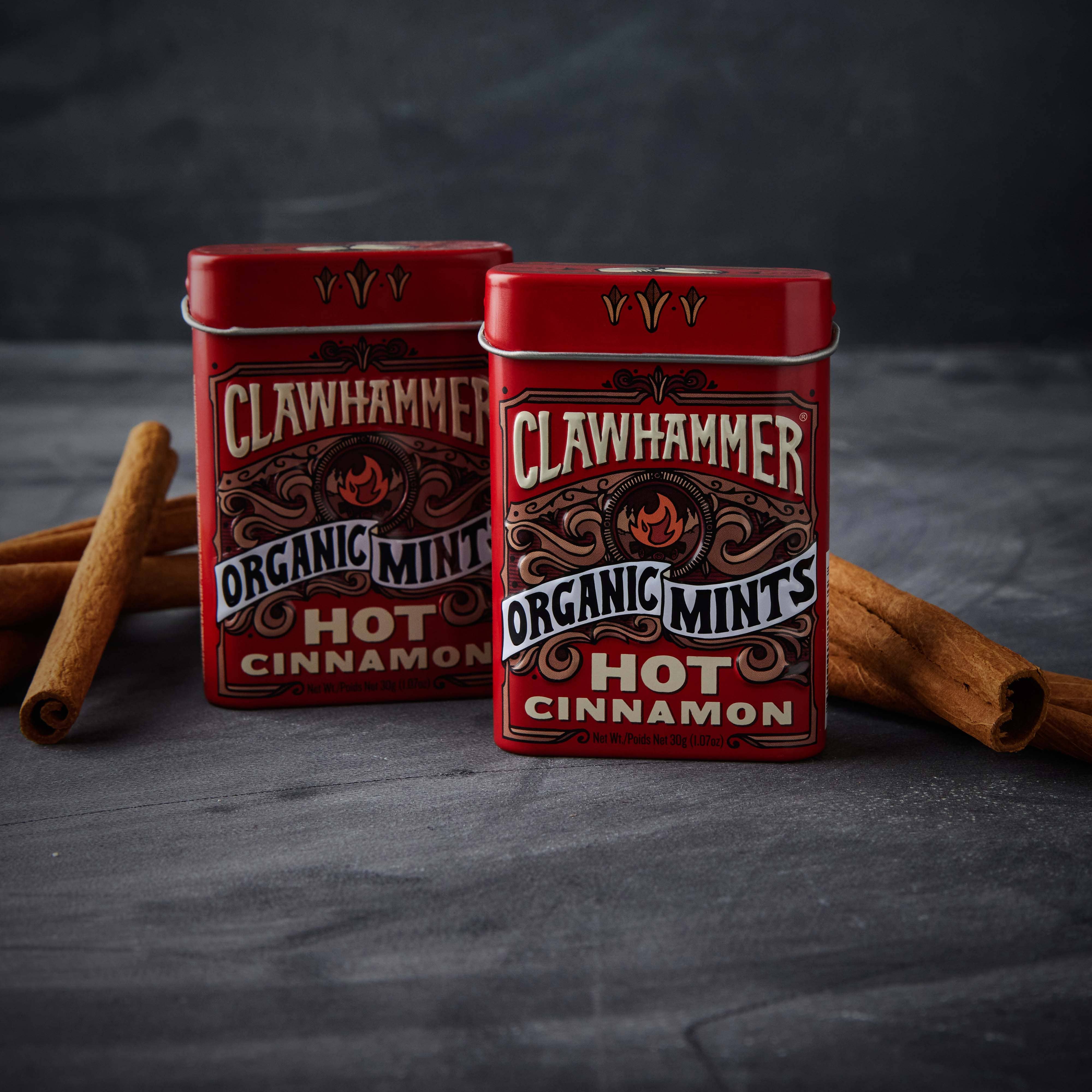 Big Sky Brands Inc. - Wholesale Mints - Clawhammer Certified Organic Mints - Hot Cinnamon - 48ct2