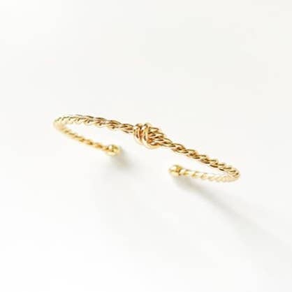 Geknoopte Armband met Touw - Goud voor wholesale door S&A Fashions