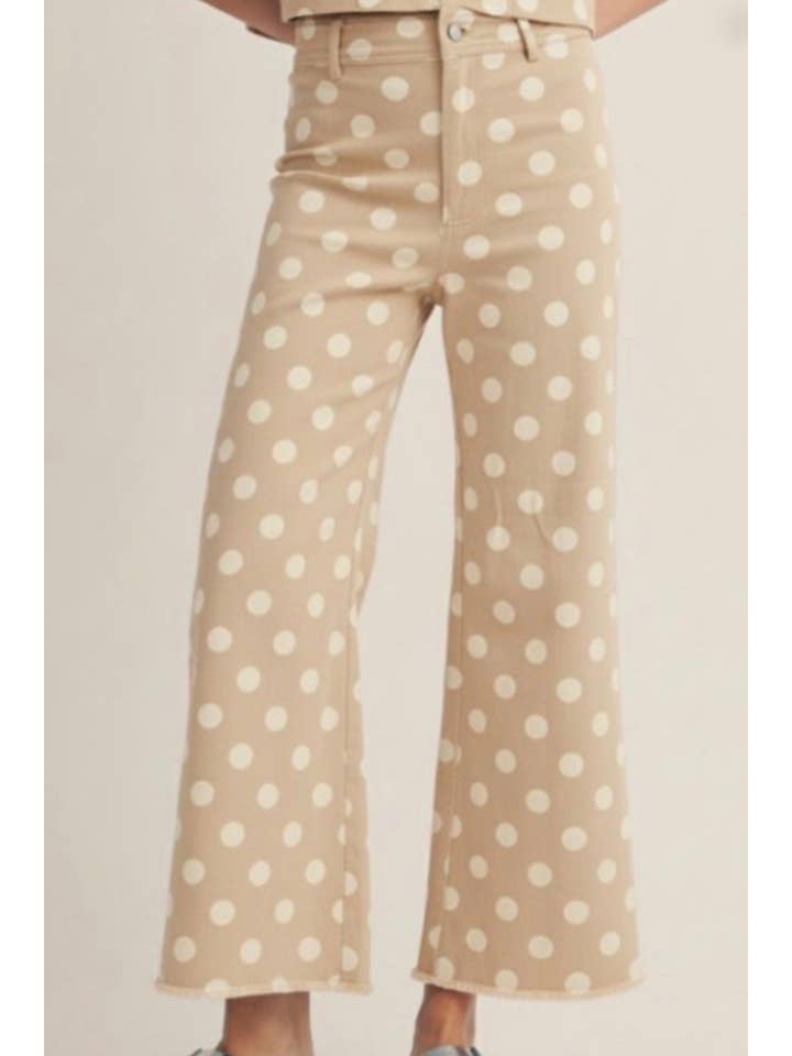 fashionworks - Wholesale Jeans - Women's - Western Leopard Frayed Edge Wide Leg High Waist Jeans*4-161