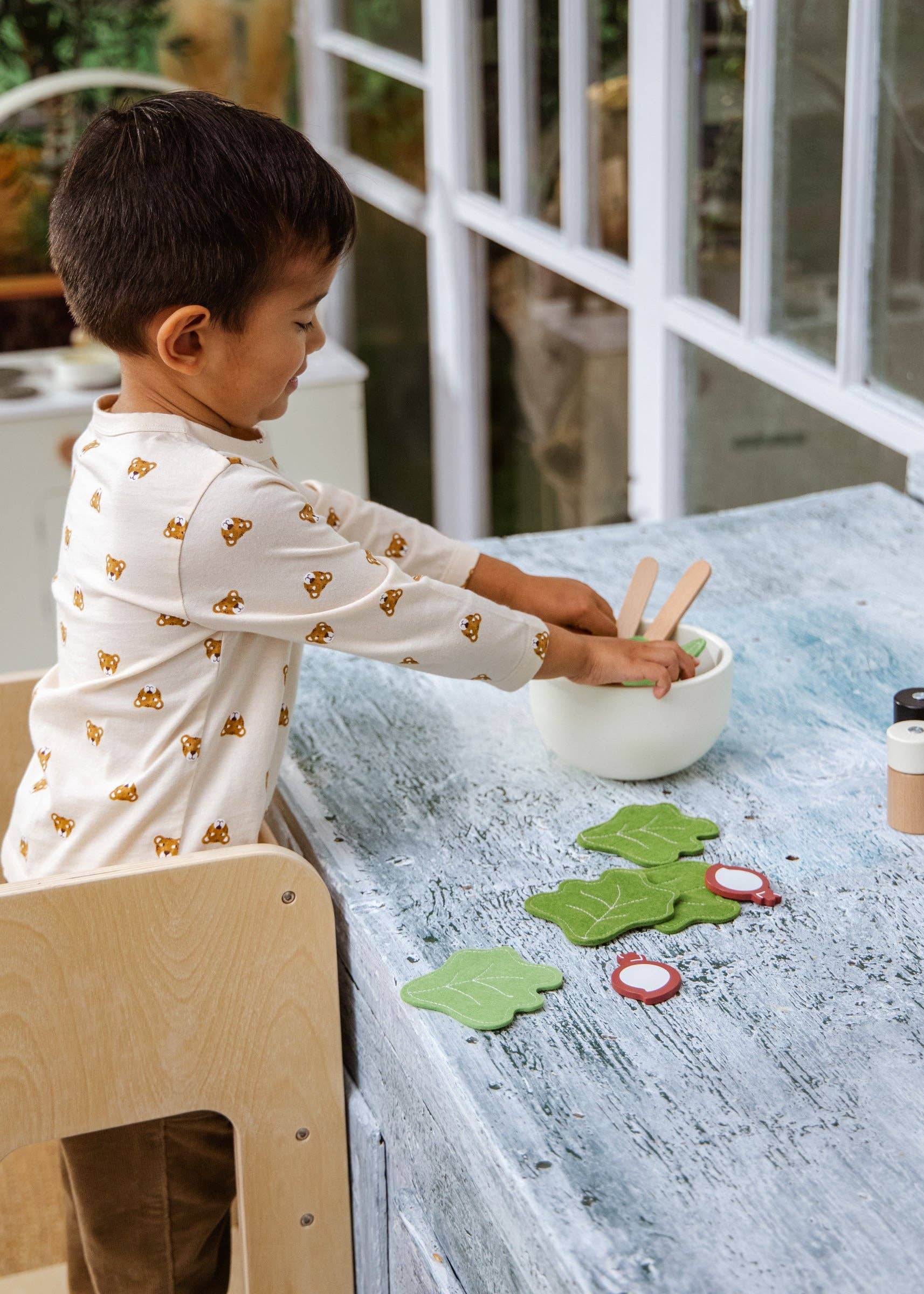 Coco Village - Wholesale Toy Set - Kids - Wooden Salad Playset1