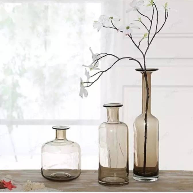 Noah Decoration – wholesale Vas – Grå/brun glasvas